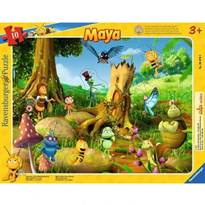 Imagen de Ravensburger Kätzchen Infantil 05670 Aventura en el Prado de Amapolas 10 Piezas Abeja Maja Puzzle Marco para niños a Partir 3 años