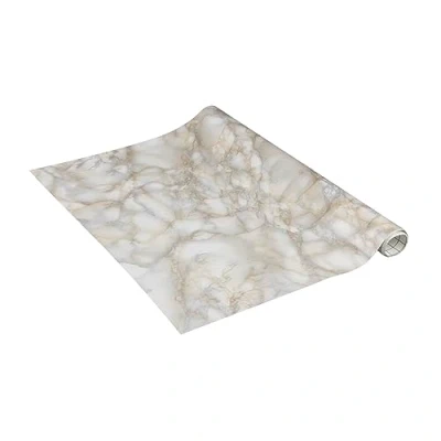 Imagen de Venilia Lámina adhesiva, Mármol blanco aspetto pietra, 67,5cm x 3m, Espesor 95μ, Vinilo autoadhesivo para muebles o cocina, decorativas papel pintado pared, PVC sin ftalatos, Fabricado en UE