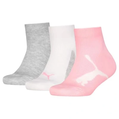 Imagen de PUMA Bwt Recycled Cotton Quarter Calcetín, Pink Grey, 35 38 (Pack de 3) Unisex niños