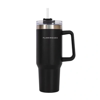 Imagen de Flamingueo Vaso Termico Taza Termo, Acero Inoxidable, Termo Cafe Para Llevar, Bebidas Frías 24h y Calientes 10h, Botella Termica, 1,18 Litros