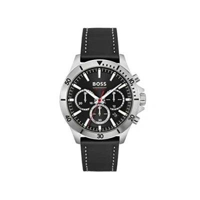 Imagen de BOSS Reloj Cronógrafo de Cuarzo para Hombre con Correa en Piel Negro 1514055