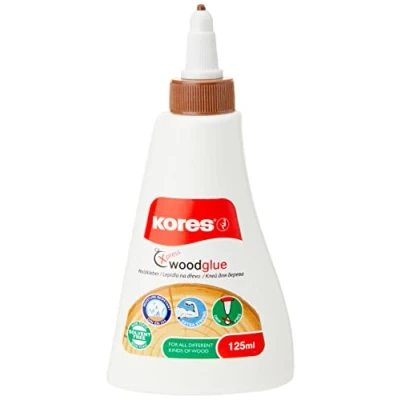 Imagen de Kores K75725 pegamento de madera, 1 unidad, 125 ml, blanco