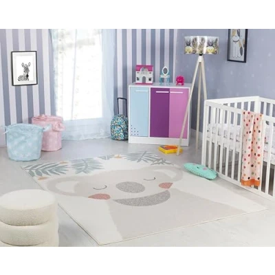 Imagen de Surya Alfombra Infantil Habitacion Coala Bebe para Dormitorio, de Niños, Guardería o Sala Juegos Niños Niñas, Color Beige, 160x213cm