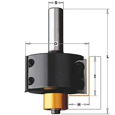 Imagen de CMT Orange Tools 660.990.11 Fresa escalon con cuchilla reversible s 12 d 50.8x28 z2 dx