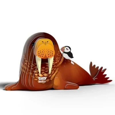 Imagen de EUGY Water Eco Friendly 3D Paper Puzzle (Morsa)