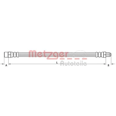 Imagen de METZGER 4110754 Latiguillos de Freno 320 BMW: 5 Touring