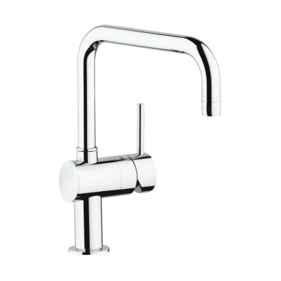 Imagen de GROHE Minta QuickFix, Grifo de cocina (caño alto en U, giro 360º, menor consumo agua, sistema instalación rápida), cromo, 32488000
