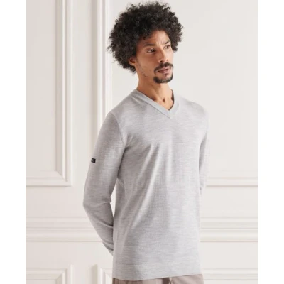 Imagen de Superdry V NECK Jersey de punto, Hombre, Talla: XXL, Grey marl