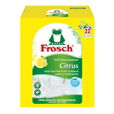 Imagen de Frosch Citrus Detergente completo en polvo, 1,45 kg
