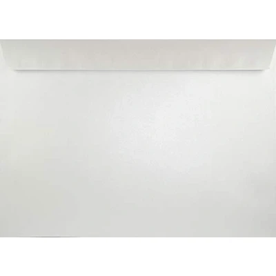Imagen de Netuno 10x sobres grandes blancos nacarados DIN C4 229x324mm 120g Majestic Marble White solapa autoadhesiva recta sin ventana para foto certificados documento contratos invitaciones tarjetas bricolaje