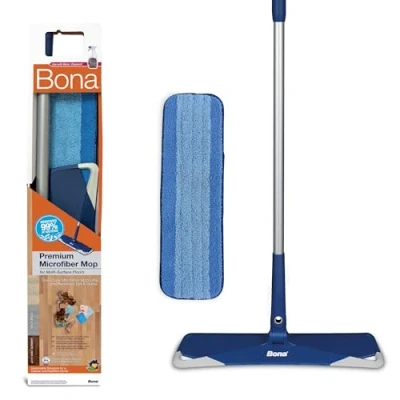 Imagen de Bona Premium Microfibre Floor Mop Extra Pad, De Aluminio, Azul