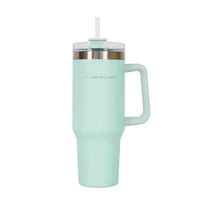 Imagen de Flamingueo Vaso Termico Taza Termo, Acero Inoxidable, Termo Cafe Para Llevar, Bebidas Frías 24h y Calientes 10h, Botella Termica, 1,18 Litros