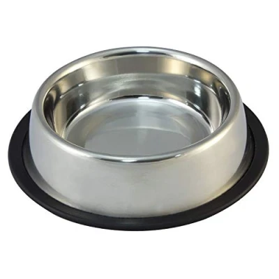 Imagen de Arquivet Comedero Perro Gato Mascotas Inoxidable Antideslizante 450 ml / 20 cm