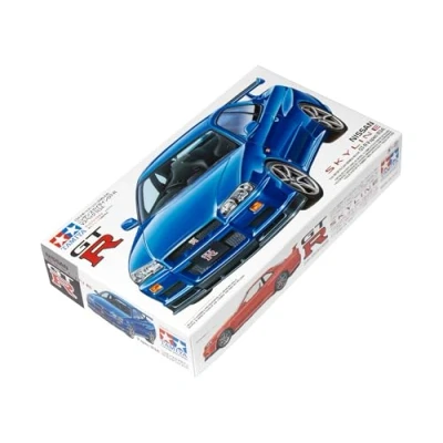 Imagen de Tamiya 24210 Nissan Skyline GT R V Spec R34, Color Blanco, Mittel