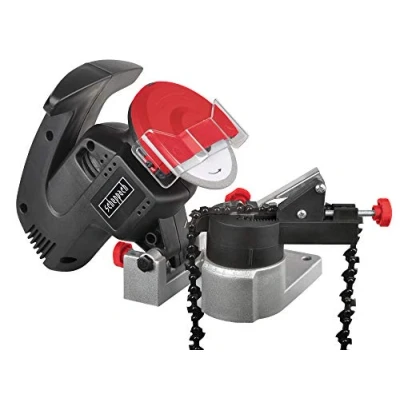 Imagen de Scheppach Afilador de cadena KS1200 200 W potencia disco abrasivo 100 mm diámetro orificio 10 gran protección contra radiofrecuencias diseño compacto carcasa