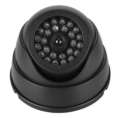 Imagen de cámara de Seguridad simulada con energía Solar, Domo CCTV vigilancia LED IR 30 Piezas