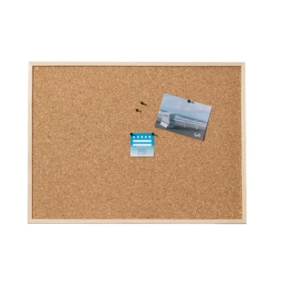 Imagen de Dahle Tablero de corcho (marco madera, placa 7 mm grosor, incluye 6 chinchetas, 40 x 60 cm)
