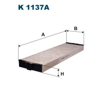 Imagen de Filtro, aire habitáculo FILTRON K 1137A