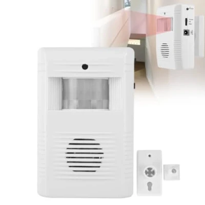 Imagen de sensor de bienvenida, independiente movimiento por infrarrojos 16 música Tienda Inicio Alarma entrada timbre puerta bienvenida con soporte giratorio