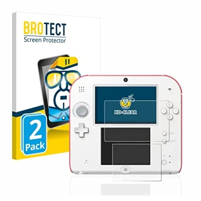 Imagen de BROTECT Protector Pantalla para Nintendo 2DS Transparente (2 Unidades) Anti Huellas