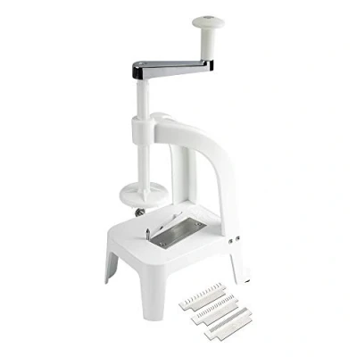Imagen de Benriner Cortador de mandolina japonés acero inoxidable, sin BPA, 31,75 x 9,65 cm Vertical blanco