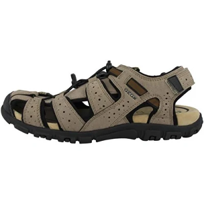 Imagen de Geox Uomo Sandal Strada B, Sandalias Hombre, Multicolor Taupe Black, 40 EU
