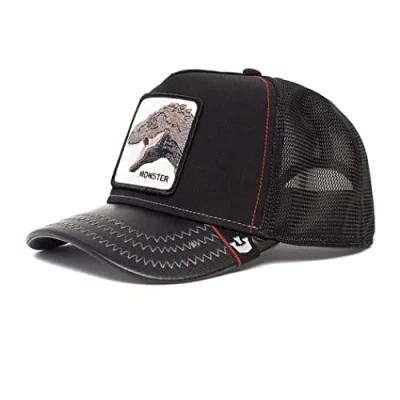 Imagen de Goorin Bros The Farm Gorra de béisbol estilo trucker unisex, negro (Tyrant King), talla única, única