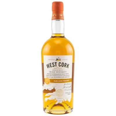 Imagen de West Cork Single Malt Irish Whiskey RUM CASK FINISHED 43% Vol. 0,7l in Giftbox