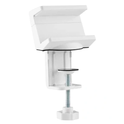 Imagen de MaxTrack NVZ2WL Abrazadera de Mesa para regleta enchufes Soporte Mesa, regletas o concentradores USB 50 70 mm Ancho, Escritorio, Almohadillas Protectoras Silicona,