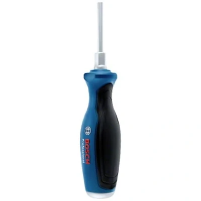 Imagen de Bosch Professional 1600A01TG0 Destornillador plano, cromo vanadio, mango softgrip con cabezal de acero, azul, SL5.5x100mm