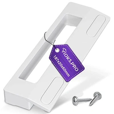Imagen de Vioks.pro tirador universal para frigorífico, 187 mm, arena de 90 a 172 congelador y set puerta frigorífico con 2 tornillos