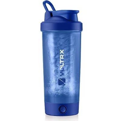 Imagen de VOLTRX Titanus Botella mezcladora eléctrica recargable con USB C, para batidos de proteínas y reemplazo comidas, sin BPA, 24 onzas
