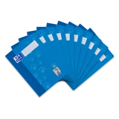 Imagen de Oxford 100050323 Cuaderno de ejercicios (10 unidades, con rayas, 32 hojas, A4, 90 g/m²), color azul