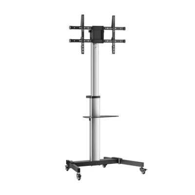 Imagen de Aisens FT86TRE 197 Soporte de Suelo con Rueda Bandeja DVD para Monitor/TV hasta 50Kg 37&quot; 86&quot;