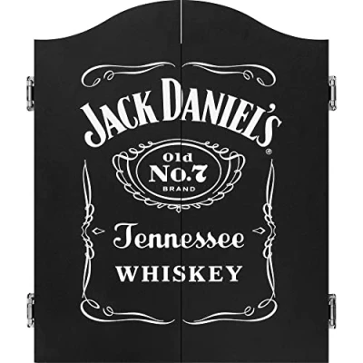 Imagen de Jack Daniel&#039;s Gabinete de diana madera con licencia oficial en color negro Logotipo JD CAB014