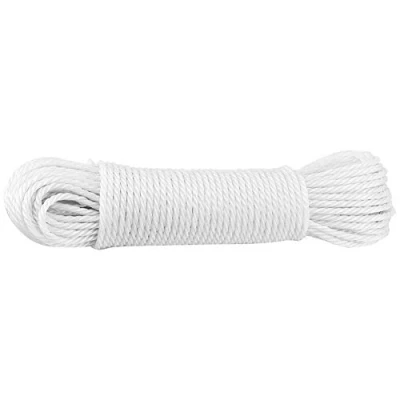 Imagen de Cuerda para Tender Ropa, MAGT 20M Cuerdas la Ropa Trenzada Colgar De Acampada Blanca