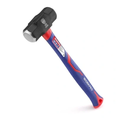 Imagen de WORKPRO Martillo de Club 3 LB/1,4 KG con Mango Fibra Vidrio, 35,5cm, Cabeza Acero Forjado y Tratado Térmicamente, para Construcción, Roca, Carpintería, Cincelado, Hogar