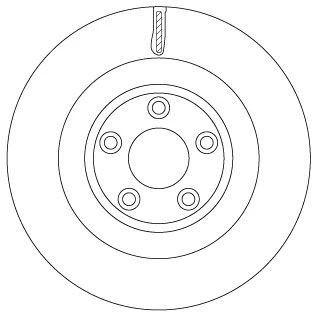 Imagen de TRW DF6816S Disco de freno 325 20 5 108 ventilado barnizado JAGUAR: F Type Coupé
