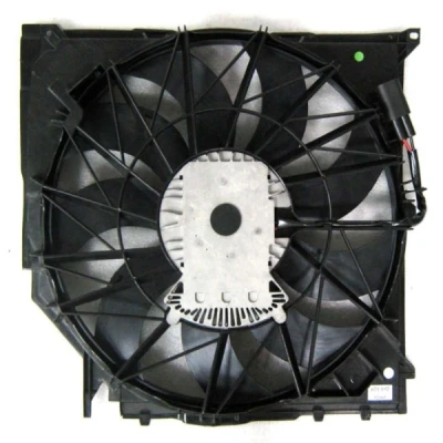 Imagen de NRF 47672 Ventilador de radiador 494 12 600 con bastidor (armazón), Motor sin escobillas unidad control BMW: X3 norauto, oscaro,