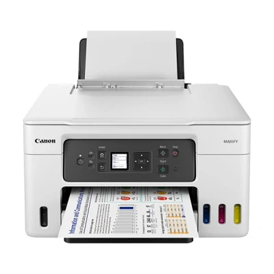 Imagen de Canon Maxify GX3050 Megatank, Impresora Profesional para Oficina, con Depósito de Tinta Rellenable, Pantalla LCD, 3 Años Garantía, Impresión Alta Velocidad, Blanco