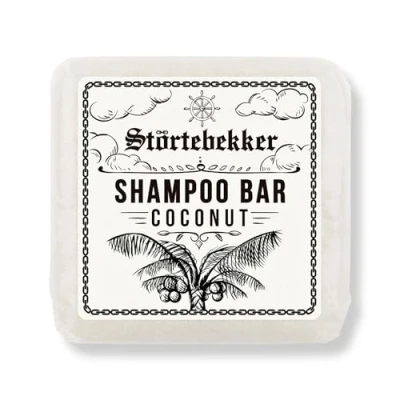 Imagen de Störtebekker® Premium Champú sólido Coco (1 pc.) vegano hecho a mano para hombre y mujer cuidado de ducha perfumado la piel el cabello hidratante