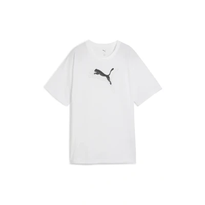 Imagen de Puma Evostripe Relaxed Graphic Camiseta estampada, Mujer, Talla: Small, White