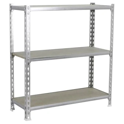 Imagen de Simon Rack Estanterias Metalicas, 900x1200x500 mm, 3 Baldas de Madera, 200 kg Punto Flexión, Almacenaje, Galvanizado/Madera Maderclick