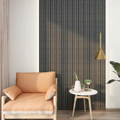 Imagen de NEU.HOLZ Panel de Pared 3D Brunssum Juego 16 Paneles Decorativos para Listones Salón Dormitorio Oficina Cortar a Medida Poliestireno 195 x 12,2 1,2 cm Efecto Mármol Gris