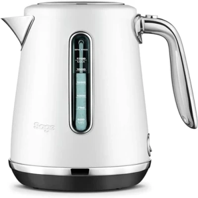 Imagen de Sage Soft Top Luxe Hervidor de Agua Eléctrico Silencioso Kettle Ebullición Rápida 1.7L, sin Cable, Sal Marina