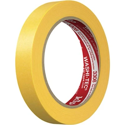 Imagen de Kip WASHI TEC Crepa dorada (18 mm x 50 m), color amarillo