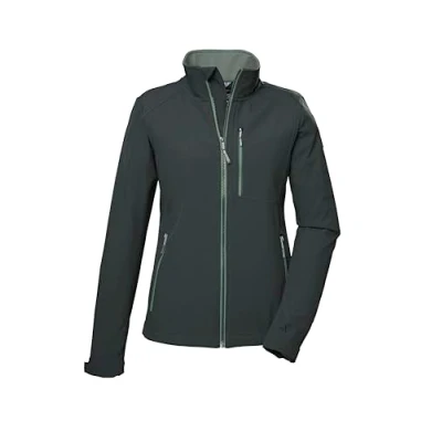 Imagen de killtec Mujeres Chaqueta softshell/chaqueta outdoor con cuello alto KOS 264 WMN SFTSHLL JCKT, green, 42, 41317 000