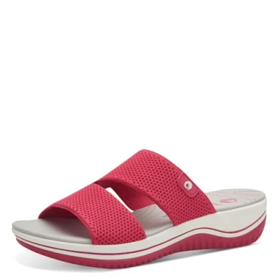 Imagen de Jana Coshy: Vacaciones para los pies Un Hallux Optimizado, Multiancha, Impermeable Vegano Pantolette Fuxia, Sandalias Planas Mujer, Fucsia, 40 EU