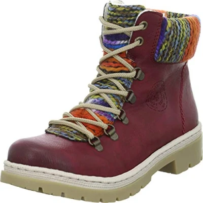 Imagen de Rieker Y9432, Botines Mujer, Rojo (Wine/Orange Multi 35), 38 EU