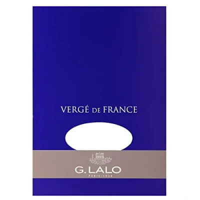 Imagen de Clairefontaine Ref 11450L Hojas de papel liso G.Lalo (50 unidades), tamaño A5 (148 x 210 mm), 100 g/m², 25% algodón, certificado por PEFC, color blanco